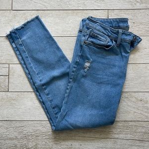 Just Black Denim skinny raw hem jeans